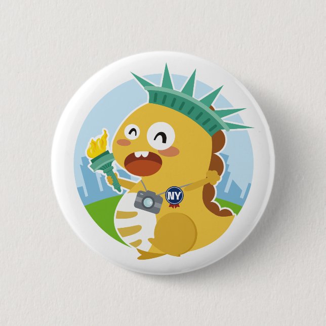Badge Rond 5 Cm Bouton de New York VIPKID (Devant)