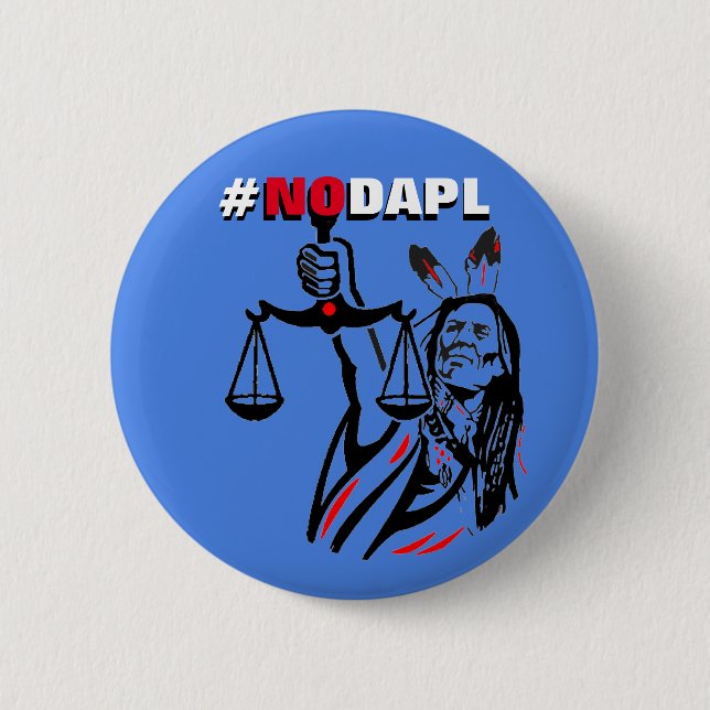 Badge Rond 5 Cm BOUTON de #NODAPL (Devant)