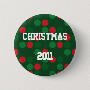 Badge Rond 5 Cm Bouton de Noël 2011