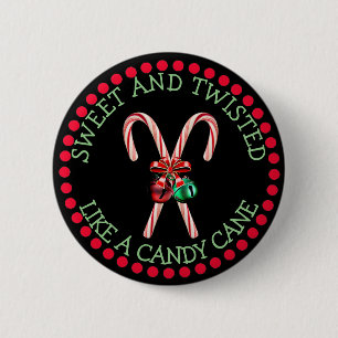 Badge Rond 5 Cm Bouton de Noël amusant