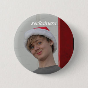 Badge Rond 5 Cm bouton de Noël de secksiness