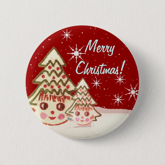 Badge Rond 5 Cm Bouton de Noël le plus fin - Jamais (Devant)