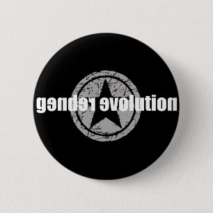 Badge Rond 5 Cm Bouton de noir d'évolution de genre