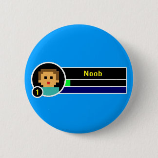 Badge Rond 5 Cm Bouton de Noob