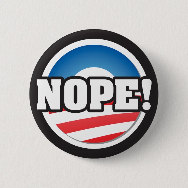 Badge Rond 5 Cm Bouton de NOPE (Devant)