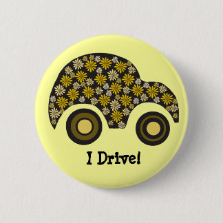 Badge Rond 5 Cm Bouton de nouveau conducteur "Je Conduis"