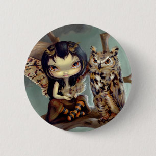 Badge Rond 5 Cm Bouton de "Owlyn"