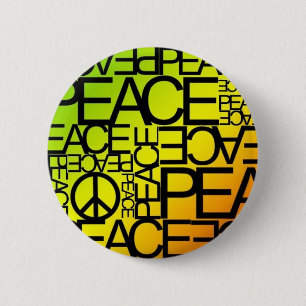 Badge Rond 5 Cm Bouton de paix