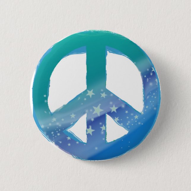 Badge Rond 5 Cm Bouton de paix (Devant)