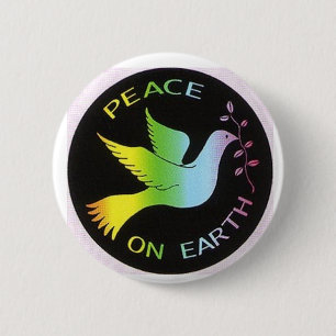 Badge Rond 5 Cm bouton de paix