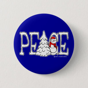 Badge Rond 5 Cm Bouton de paix