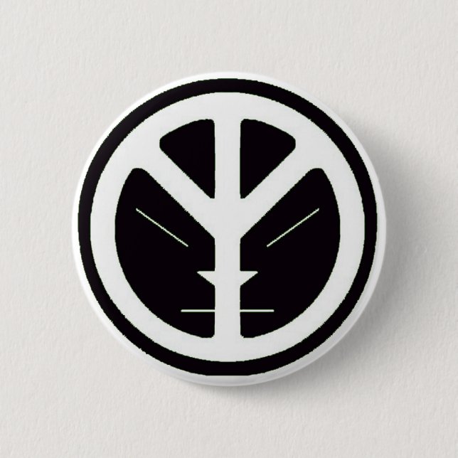 Badge Rond 5 Cm Bouton de PAIX du nuage XI (Devant)