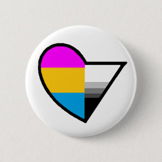 Badge Rond 5 Cm Bouton de Panromantic Demisexual