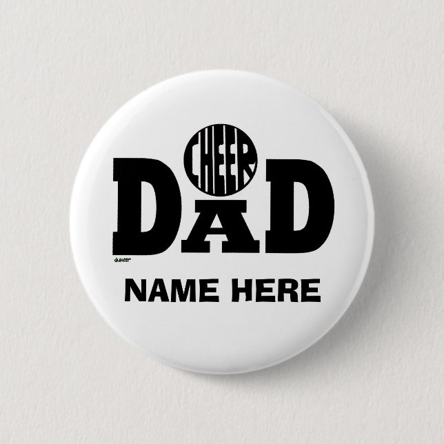 BADGE ROND 5 CM BOUTON DE PAPA D'ACCLAMATION (COUTUME) (Devant)