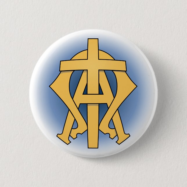 Badge Rond 5 Cm Bouton de Pâques (Devant)