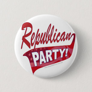 Badge Rond 5 Cm Bouton de Parti Républicain