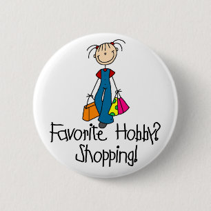 Badge Rond 5 Cm Bouton de passe favori du shopping