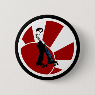 Badge Rond 5 Cm Bouton de patin de Tokyo