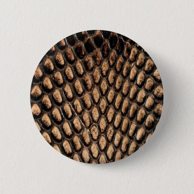 Badge Rond 5 Cm Bouton de peau de serpent (Devant)