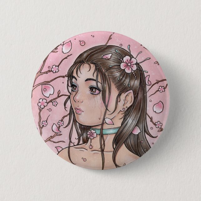 Badge Rond 5 Cm Bouton de peine (Devant)
