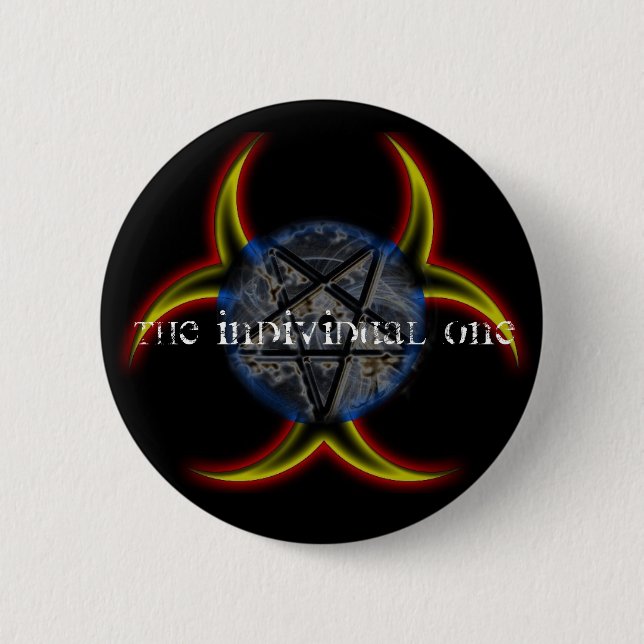 BADGE ROND 5 CM BOUTON DE PENTAHAZARD (Devant)