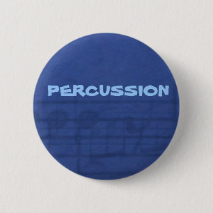 Badge Rond 5 Cm Bouton de PERCUSSION