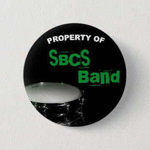 Badge Rond 5 Cm Bouton de percussion pour la bande