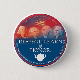 Badge Rond 5 Cm Bouton de pères fondateurs