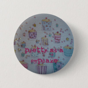 Badge Rond 5 Cm Bouton de petit gâteau