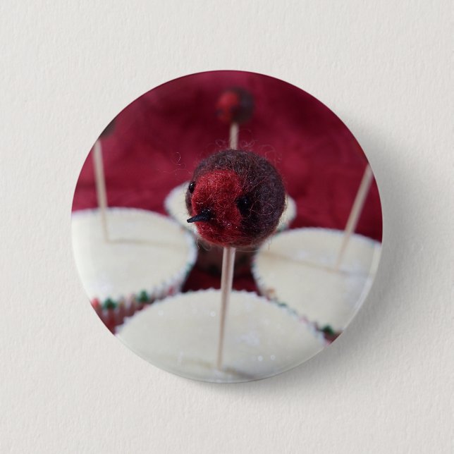Badge Rond 5 Cm Bouton de petits gâteaux de Robin (Devant)