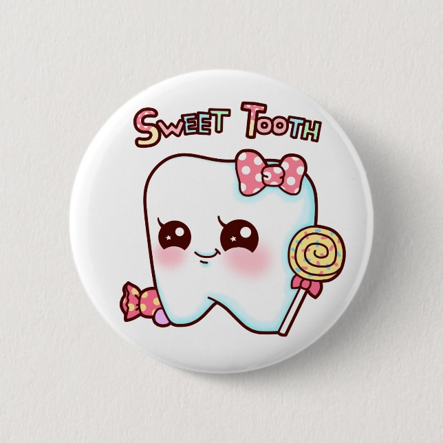 Badge Rond 5 Cm Bouton de pied de mouton (Devant)