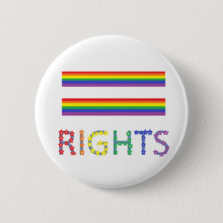 Badge Rond 5 Cm Bouton de Pin d'égalité des droits de droits des