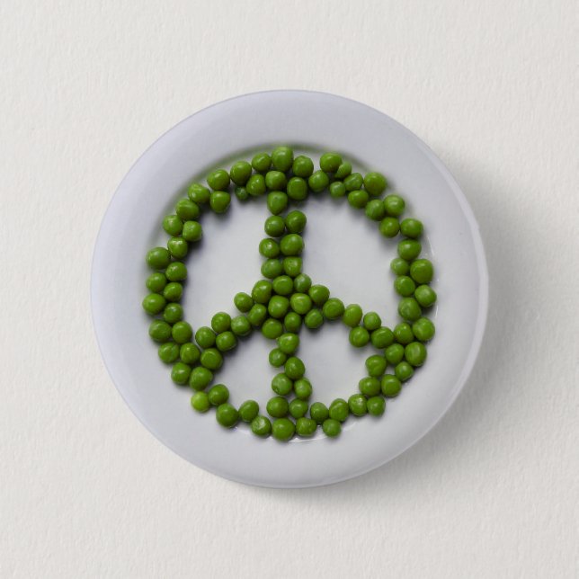 Badge Rond 5 Cm Bouton de pois de paix (Devant)