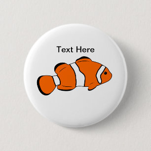 Badge Rond 5 Cm Bouton de poisson clown