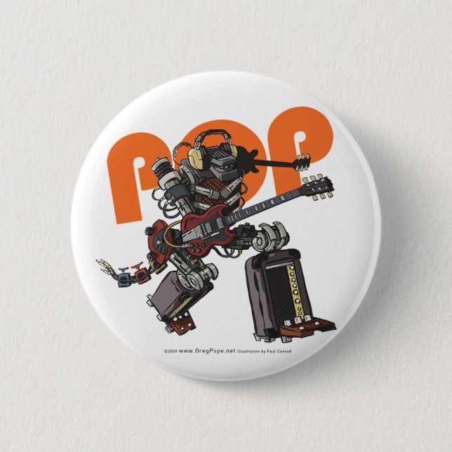 BADGE ROND 5 CM BOUTON DE POPMONSTER (Devant)