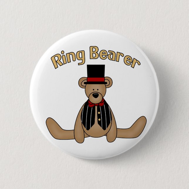 Badge Rond 5 Cm Bouton de porteur d'alliances (Devant)