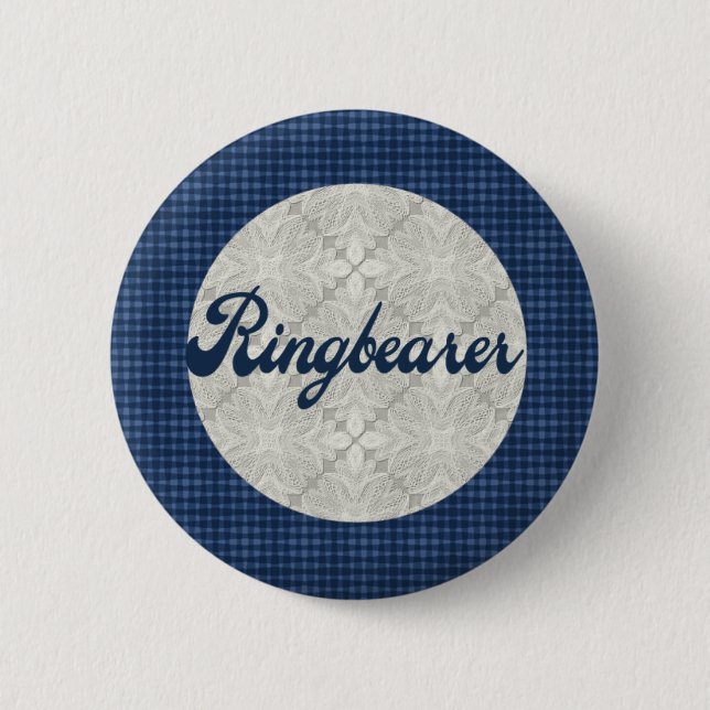 Badge Rond 5 Cm Bouton de porteur d'alliances (Devant)