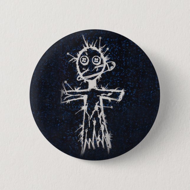 Badge Rond 5 Cm Bouton de poupée de vaudou (Devant)