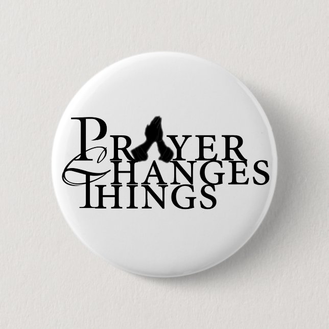 Badge Rond 5 Cm Bouton de prière (Devant)