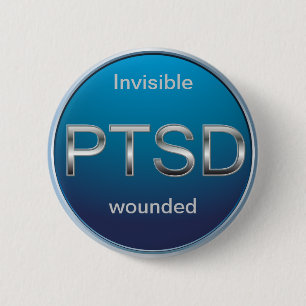 Badge Rond 5 Cm Bouton de PTSD