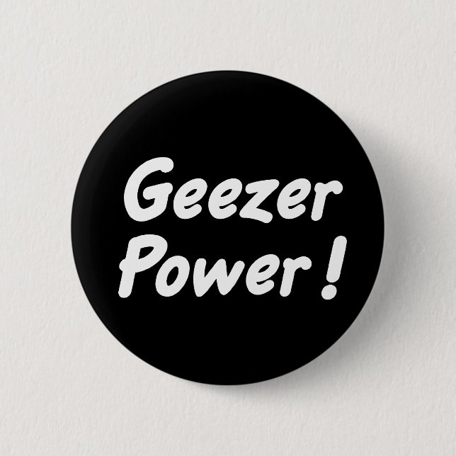 Badge Rond 5 Cm Bouton de puissance de bonhomme (Devant)