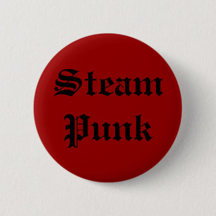 Badge Rond 5 Cm Bouton "de punk de vapeur"