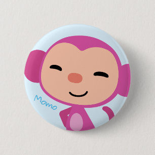 Badge Rond 5 Cm Bouton de Qkids Momo