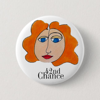 Badge Rond 5 Cm bouton de "quarante-deuxième occasion"
