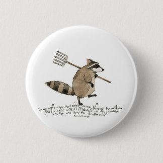 Badge Rond 5 Cm Bouton de raton laveur