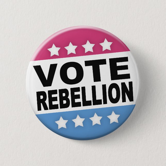 Badge Rond 5 Cm Bouton de rébellion de vote (Devant)