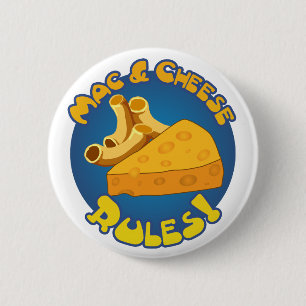 Badge Rond 5 Cm Bouton de règles de Mac et de fromage