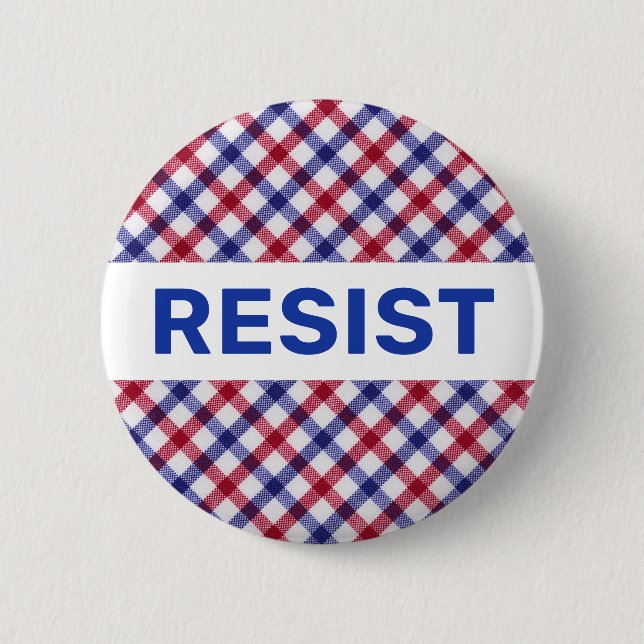 Badge Rond 5 Cm Bouton de résistance patriotique Politique (Devant)