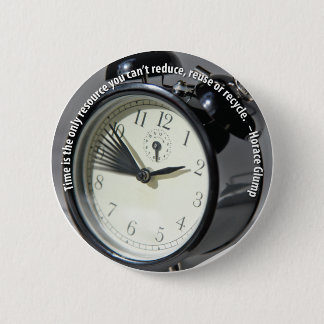 Badge Rond 5 Cm Bouton de ressource de temps