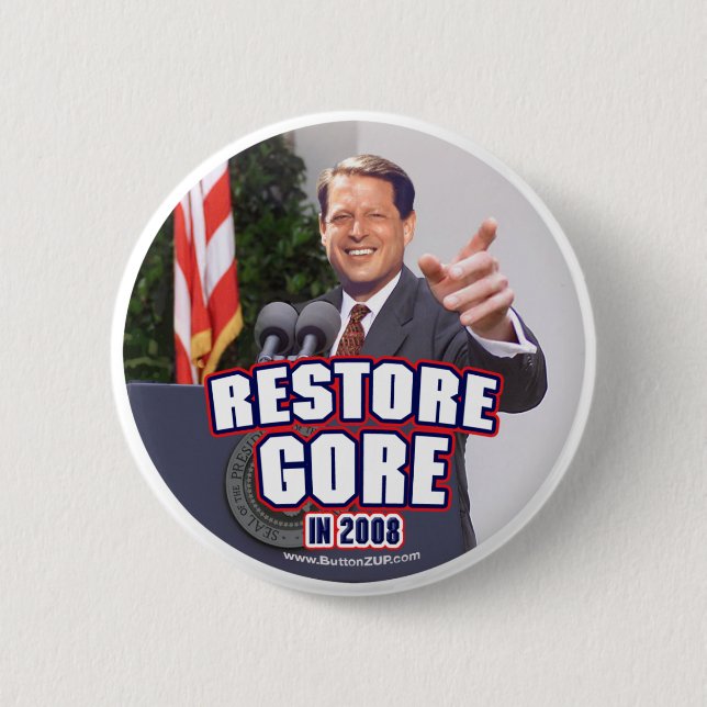 Badge Rond 5 Cm Bouton de restauration de Gore (Devant)